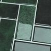vidaXL Herringbone Tile 50 pcs Dark Green 30 x 30 cm