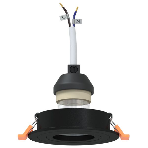 vidaXL Spotlights with Spotlights 6 pcs Black 9 x 9 x cm Aluminium