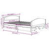 vidaXL Bed Frame without Mattress with 4 Drawers Solid Wood 160x200 cm