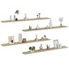 vidaXL Wall Shelves 4 pcs Sonoma Oak 115x9x3 cm