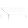 vidaXL Outdoor Euro Fence with Spikes 25 x 0.4 m Galvanised Steel Mesh