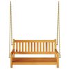vidaXL Garden Swing Bench Brown 119 x 35 x 47cm Solid Acacia wood