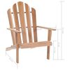 vidaXL Adirondack Chair Teak