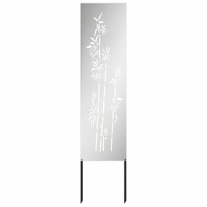 vidaXL Garden Privacy Screen Silver 32 x 140 cm Galvanised steel