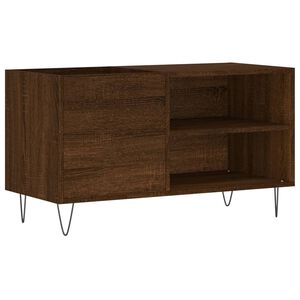 vidaXL Record Cabinet Brown Oak 85x38x48 cm Engineered Wood