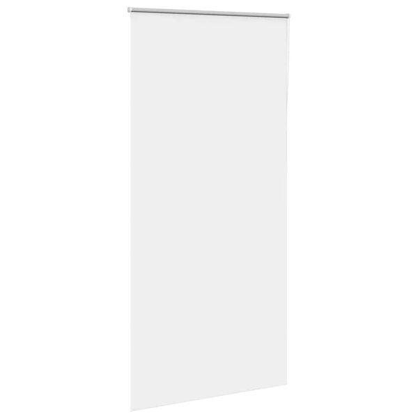 vidaXL Roller Blind Blackout White 115x230 cm Fabric Width 110.7 cm Polyester