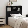 vidaXL Headboard Cabinet Black Oak 100 x 19 x 103.5 cm Engineered Wood