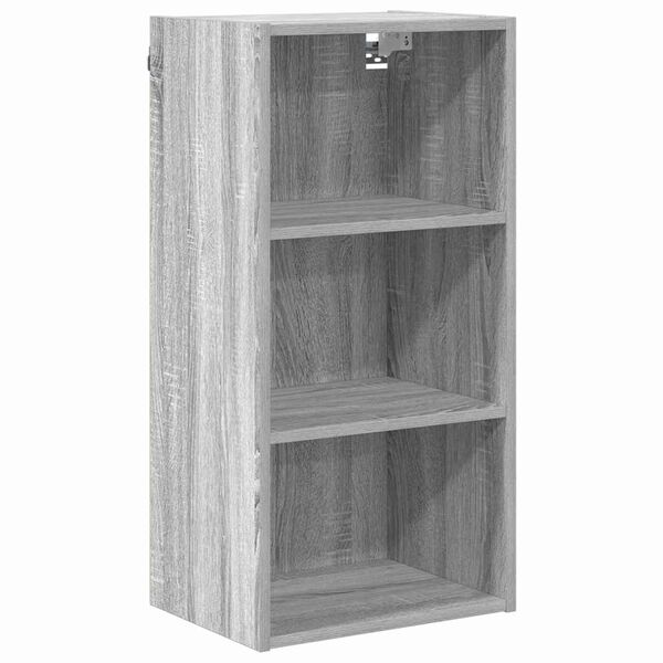 vidaXL Hanging Cabinet Grey Sonoma 40 x 29.5 x 80 cm Engineered Wood