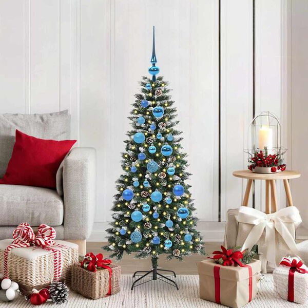 vidaXL Artificial Christmas Tree with 150 LEDs with Stand Green 120 cm