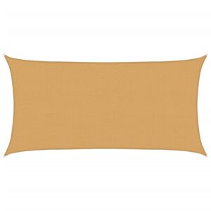 vidaXL Sunshade Sail 160 g/m&sup2; Rectangular Sand 2x3.5 m HDPE