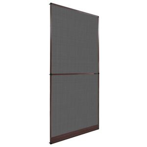 vidaXL Hinged Insect Screen Manual Brown and Black 100 x 215 cm