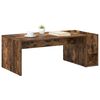 vidaXL Coffee Table Smoked Oak 101.5 x 50 x 37 cm Engineered Wood