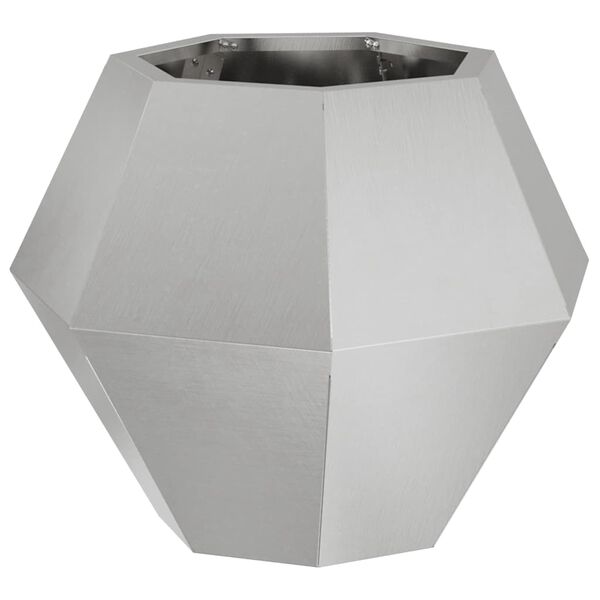 vidaXL Planter Silver 50 x 50 x 40 cm Stainless Steel