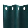 vidaXL Blackout Curtains 2 pcs Dark Green 140 x 260 cm Velvet