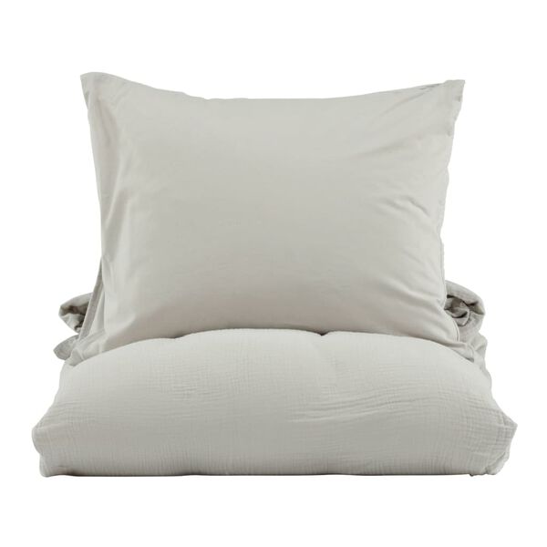 Venture Home Bed Set Mila 200x150 cm Cotton Light Grey