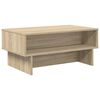 vidaXL Coffee Table Sonoma Oak 80 x 46 x 35 cm Engineered Wood