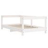 vidaXL Kids Bed Frame White 70x140 cm Solid Wood Pine