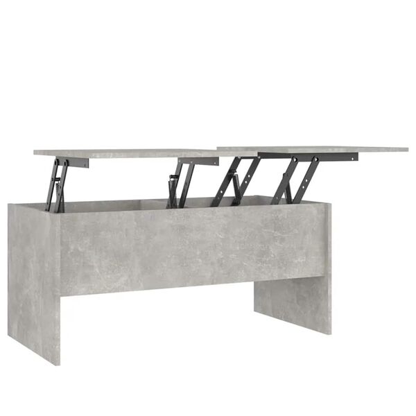vidaXL Coffee Table Concrete Grey 102x50.5x46.5 cm Engineered Wood