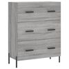 vidaXL Sideboard Grey Sonoma 69.5x34x90 cm Engineered Wood