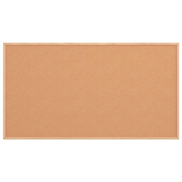 vidaXL Cork Board with Solid Pine Wood Frame 100x55 cm