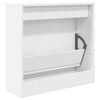 vidaXL Shoe Cabinet White 60x21x57 cm Engineered Wood