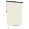 vidaXL Roller Blind Striped Cream 200 x 250 cm Fabric and Aluminum