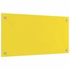 vidaXL Kitchen Backsplash 2 pcs Yellow 80 x 40 cm Tempered Glass