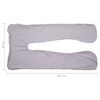 vidaXL U-Shaped Pregnancy Pillow Cover 90x145 cm