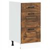vidaXL Kitchen Base Cabinet "Kalmar" Smoked Oak Engineered Wood