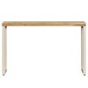 vidaXL Console Table 120x35x76 cm Solid Mango Wood and Steel