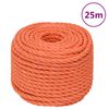 vidaXL Work Rope Orange 24 mm 25 m Polypropylene
