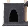vidaXL Cat Tree with Sisal Scratching Posts Dark Grey 83 cm