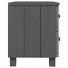 vidaXL Bedside Cabinets HAMAR 2 pcs Dark Grey 40x35x44.5 cm Solid Wood