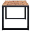 vidaXL Garden Table with U-shaped Legs 160x80x75 cm Solid Acacia Wood