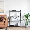 vidaXL Bookshelf Grey sonoma 80 x 30 x 120 cm Engineered Wood