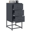 vidaXL Bedside Cabinet Anthracite 36x39x78 cm Steel
