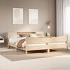 vidaXL Bed Frame without Mattress 180x200 cm Super King Solid Wood Pine