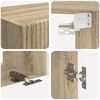 vidaXL TV Cabinet Set Wall-mounted 4 pcs Sonoma Oak Engineered Wood
