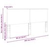 vidaXL Headboard Concrete Grey 200 cm Engineered Wood