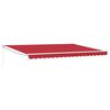 vidaXL Awning Retractable Red 450 x 300 x 165 cm Polyester and Metal