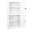 vidaXL Office Cabinet White 90x40x180 cm Steel