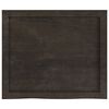 vidaXL Bathroom Countertop Dark Brown 60x50x(2-4) cm Treated Solid Wood