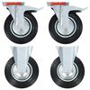 vidaXL Casters 4 pcs 200 mm