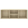 vidaXL Shoe Storage Bench Sonoma Oak 105x35x35 cm Engineered Wood