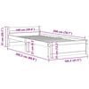 vidaXL Bed Frame without Mattress Solid Wood 100x200 cm