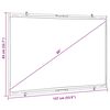 vidaXL Projection Screen Wall-Hanging 60 Inch 16:9