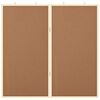 vidaXL Bulletin Board Folding Brown 80 x 80 x 1.4 cm Solid pine wood