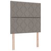 vidaXL Headboard with Headboard Taupe 100 cm Faux Leather