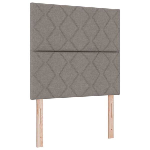 vidaXL Headboard with Headboard Taupe 100 cm Faux Leather