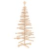 vidaXL Wooden Christmas Tree KOTKA 120 cm Solid Pine Wood Natural